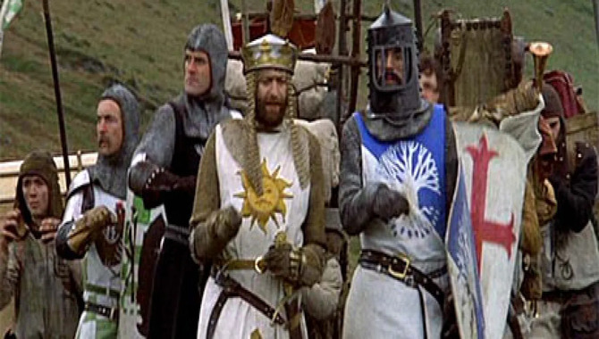 Ending of Monty Python and the Holy Grail Movie